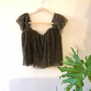 Urban Outfitters metallic top